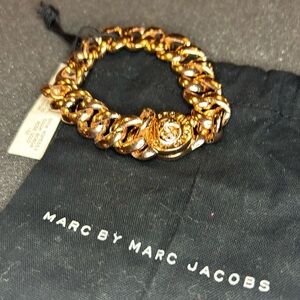 NWT Marc by Marc Jacobs Turn Lock Rose Gold Bracelet w Bag
